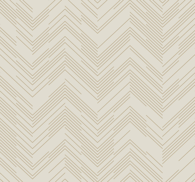 Antonina Vella Polished Chevron Cream & Gold Wallpaper Antonina Vella Modern Metals Second Edition Covers about 60.5 square feet China Unpasted 25.2-in repeat, straight match 27-in by 26.9-ft long roll - My Fabric Connection -