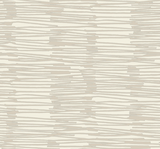 York Wallcoverings Water Reed Thatch Linen & Silver Wallpaper Artistic Abstracts Covers about 60.8 square feet Unpasted 25.25-in repeat, straight match 27-in by 27-ft long roll - My Fabric Connection -