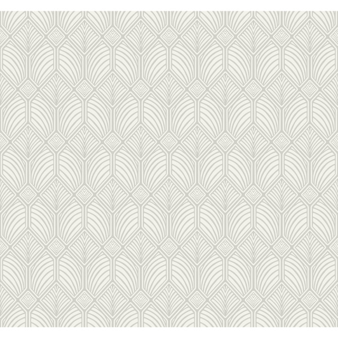 Ronald Redding Craftsman Grey Wallpaper Arts and Crafts Covers about 60.8 square feet Unpasted 25.25-in repeat, straight match 27-in by 27-ft long roll - My Fabric Connection -