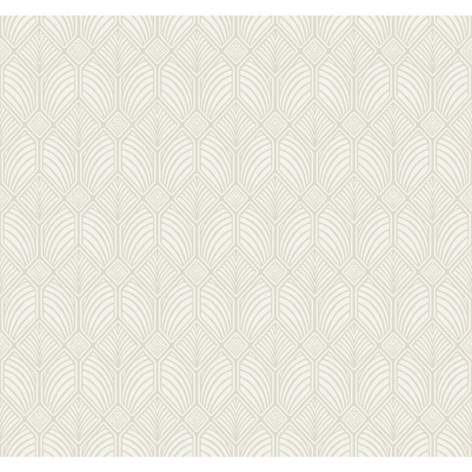 Ronald Redding Craftsman Light Beige Wallpaper Arts and Crafts Covers about 60.8 square feet Unpasted 25.25-in repeat, straight match 27-in by 27-ft long roll - My Fabric Connection -