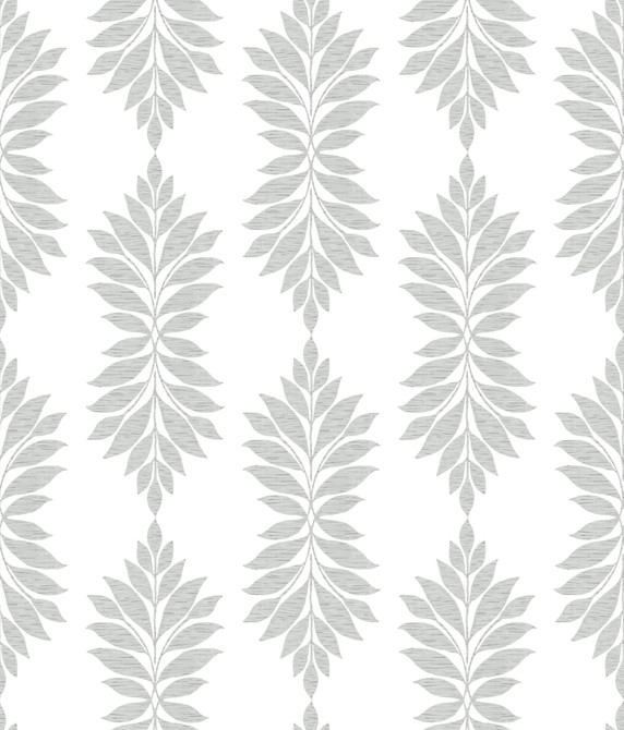 Inspired by Color Broadsands Botanica Light Grey Wallpaper Beige & Neutrals Covers about 56.4 square feet 20.5-in by 33-ft long roll Prepasted 24 - My Fabric Connection -