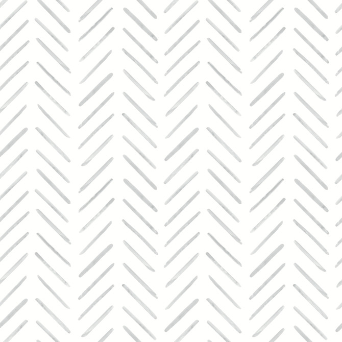 Inspired by Color Painted Herringbone Grey Wallpaper Beige & Neutrals Covers about 56.4 square feet 20.5-in by 33-ft long roll Prepasted 20.5 - My Fabric Connection -