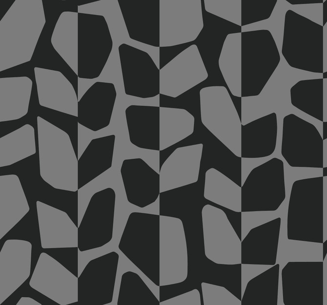 Inspired by Color Primitive Vines Black Metallic Wallpaper Black & White Resource Library Covers about 60.8 square feet Unpasted 25.25-in repeat, straight match 27-in by 27-ft long roll - My Fabric Connection -