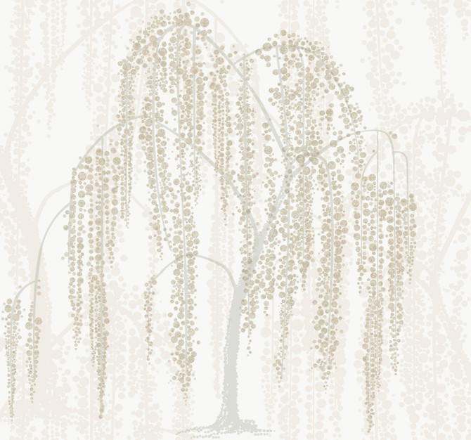 Candice Olson Willow Glow Neutral Wallpaper Candice Olson After 8 Covers about 60.8 square feet Unpasted 25.25-in repeat, drop match 27-in by 27-ft long roll - My Fabric Connection -