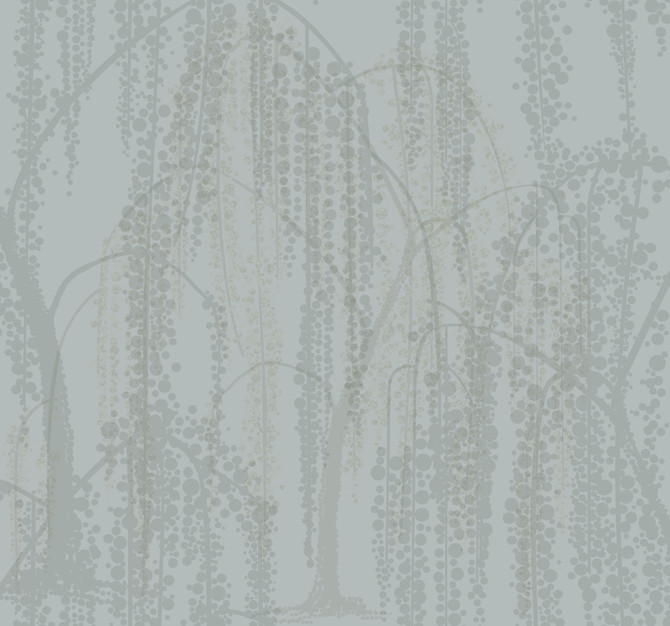 Candice Olson Willow Glow Smokey Blue Wallpaper Candice Olson After 8 Covers about 60.8 square feet Unpasted 25.25-in repeat, drop match 27-in by 27-ft long roll - My Fabric Connection -