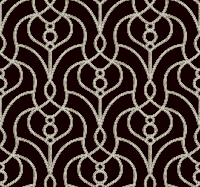 Candice Olson Divine Trellis Black Wallpaper Candice Olson Casual Elegance Covers about 60.8 square feet Unpasted 25.25-in repeat, straight match 27-in by 27-ft long roll - My Fabric Connection -