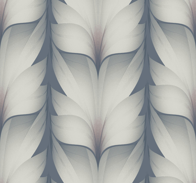 Candice Olson Lotus Light Stripe Steel Wallpaper Candice Olson Casual Elegance Covers about 60.8 square feet Unpasted 25.25-in repeat, straight match 27-in by 27-ft long roll - My Fabric Connection -