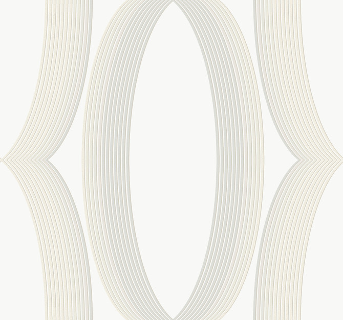 Candice Olson Progression Ogee White Wallpaper Candice Olson Casual Elegance Covers about 60.8 square feet Unpasted 25.25-in repeat, straight match 27-in by 27-ft long roll - My Fabric Connection -