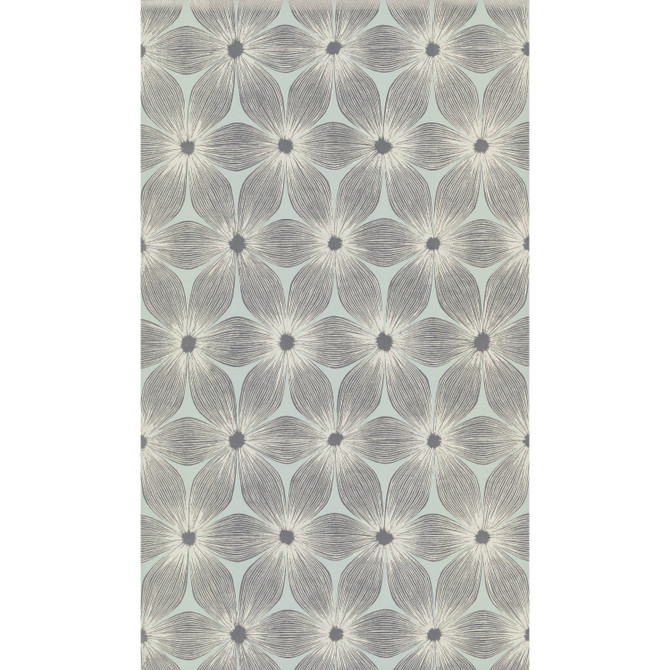 Candice Olson Everlasting Blue & Silver Wallpaper Candice Olson Modern Artisan II Covers about 57.8 square feet 21-in by 33-ft long roll Unpasted 21 - My Fabric Connection -