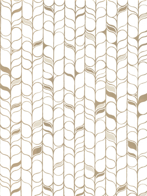Candice Olson Perfect Petals White & Gold Wallpaper Candice Olson Modern Nature 2nd Edition Covers about 56.8 square feet Unpasted 20.8-in repeat, straight match 20.8-in by 32.79-ft long roll - My Fabric Connection -