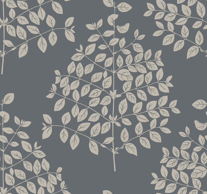 Candice Olson Tender Dark Grey Wallpaper Candice Olson Modern Nature 2nd Edition Covers about 60.8 square feet Unpasted 25.25-in repeat, straight match 27-in by 27-ft long roll - My Fabric Connection -