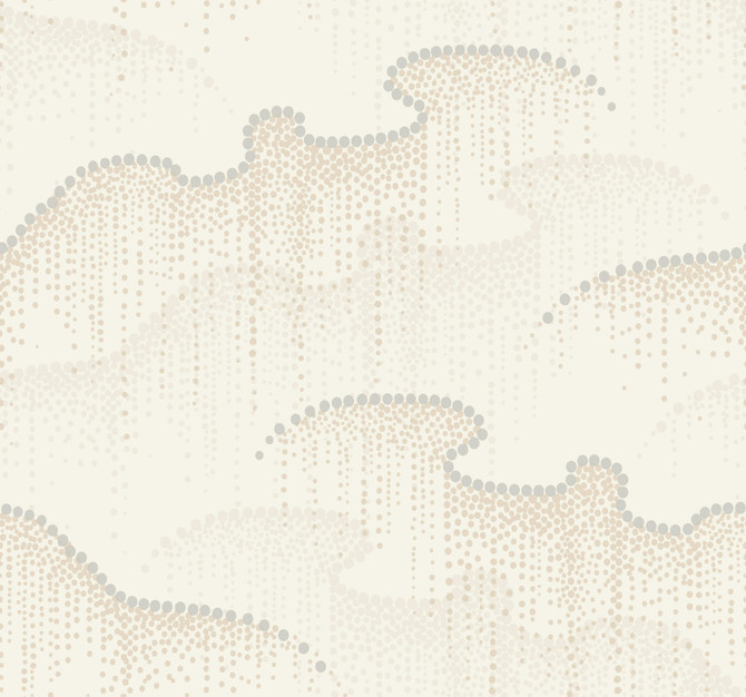 Candice Olson Moonlight Pearls Cream Wallpaper Candice Olson Modern Nature 2nd Edition Covers about 60.8 square feet Unpasted 25.25-in repeat, straight match 27-in by 27-ft long roll - My Fabric Connection -