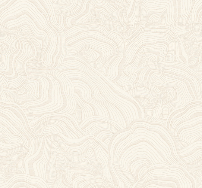 Ronald Redding Geodes White Wallpaper Classics Covers about 60.8 square feet Unpasted 25.25-in repeat, straight match 27-in by 27-ft long roll - My Fabric Connection -