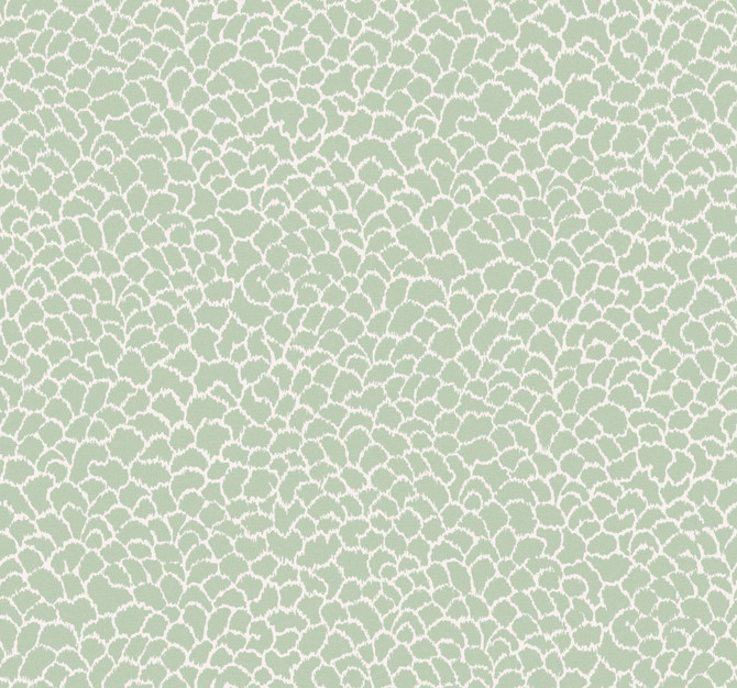 Ronald Redding Nadie Green Wallpaper Classics Covers about 60.8 square feet Unpasted 25.25-in repeat, straight match 27-in by 27-ft long roll - My Fabric Connection -