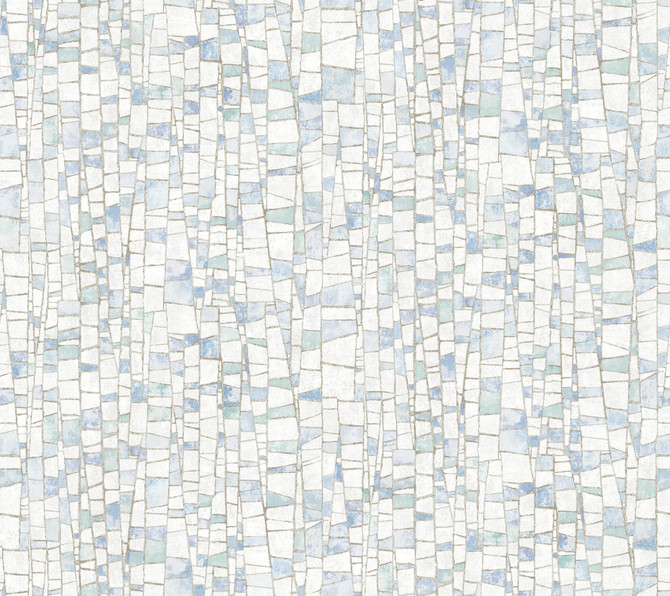 York Wallcoverings Kaleidoscopic Blue Wallpaper Formations Covers about 60.8 square feet 27-in by 27-ft long roll Unpasted 24 - My Fabric Connection -