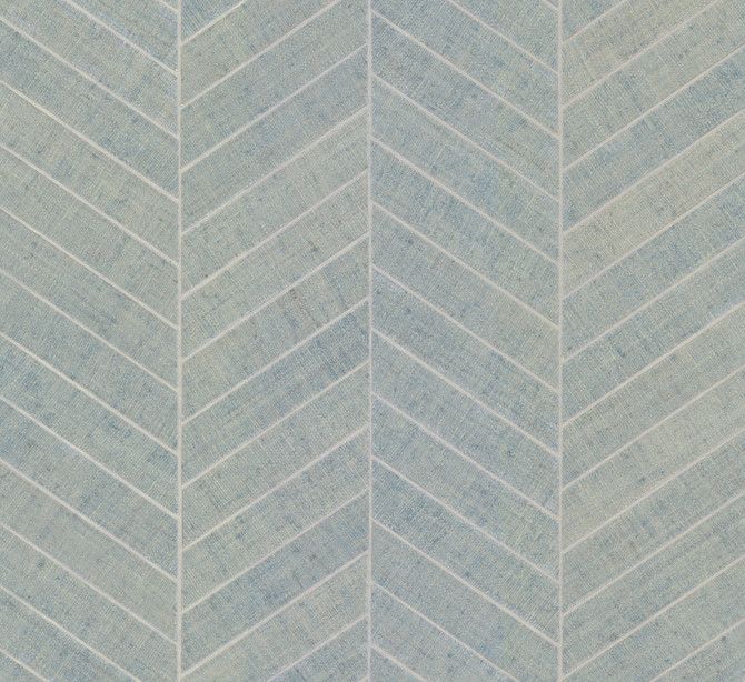 Ronald Redding Atelier Herringbone Lagoon Wallpaper Grasscloth & Natural Resource Covers about 72 square feet 36-in by 24-ft long roll Unpasted 0 - My Fabric Connection -