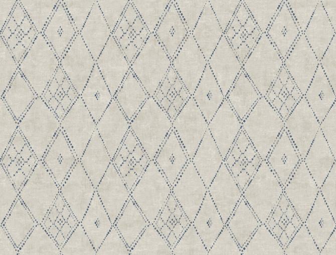 Lemieux et Cie Souk Diamonds Taupe Wallpaper Lemieux et Cie Signature Covers about 60.8 square feet Unpasted 20.5-in repeat, straight match 27-in by 27-ft long roll - My Fabric Connection -