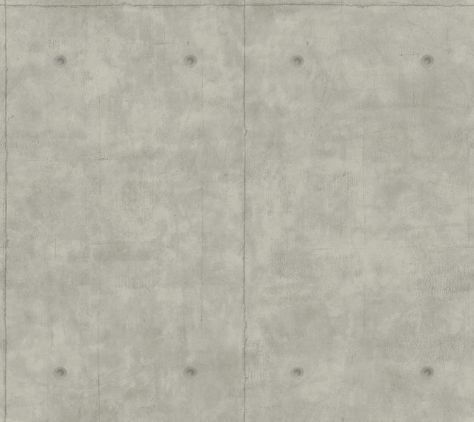 Magnolia Home Concrete Mid Grey Wallpaper Magnolia Home Covers about 60.8 square feet Prepasted 24-in repeat, straight match 27-in by 27-ft long roll - My Fabric Connection -