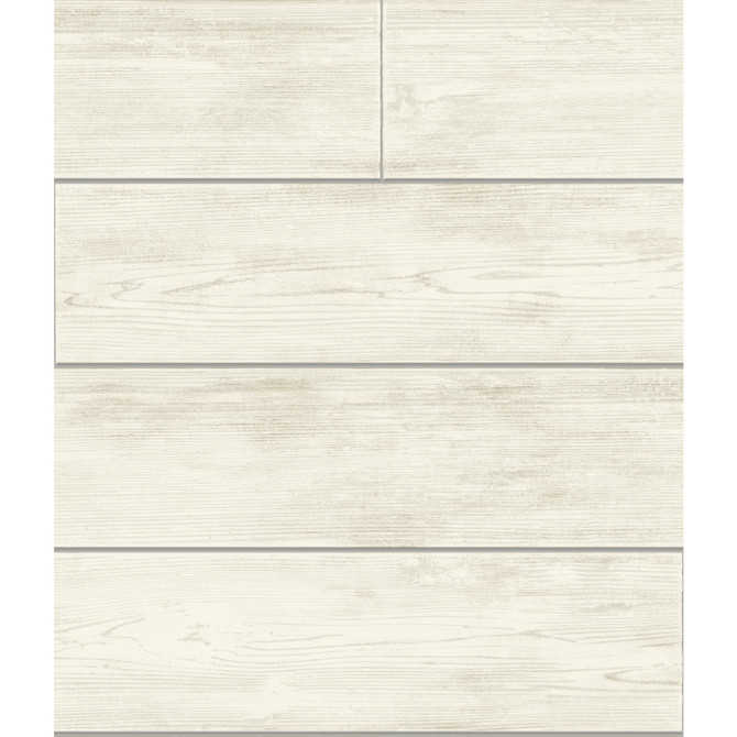 Magnolia Home Shiplap Grey & Off White Wallpaper Magnolia Home Covers about 56.4 square feet Prepasted 24-in repeat, drop match 20.5-in by 33-ft long roll - My Fabric Connection -