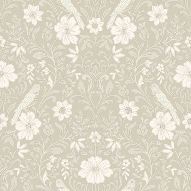 Magnolia Home Colette Linen Wallpaper Magnolia Home 4 Covers about 56.4 square feet 20.5-in by 33-ft long roll Prepasted 20.5 - My Fabric Connection -