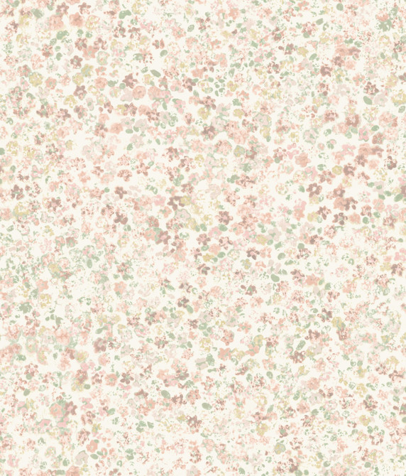 Magnolia Home Meadow Pink Wallpaper Magnolia Home Artful Prints & Patterns Covers about 56.4 square feet Prepasted 24-in repeat, drop match 20.5-in by 33-ft long roll - My Fabric Connection -