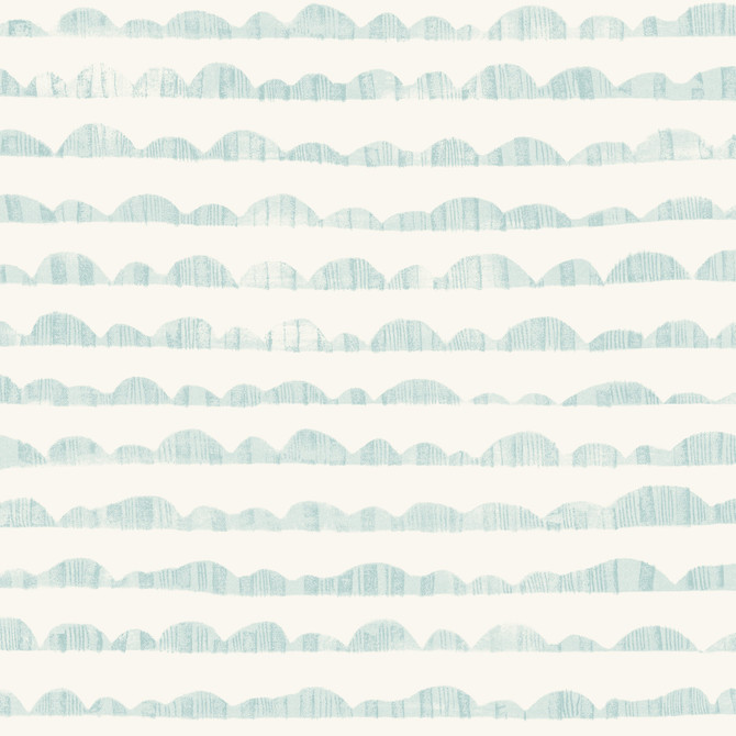 Magnolia Home Hill & Horizon Blue Wallpaper Magnolia Home Artful Prints & Patterns Covers about 56.4 square feet Prepasted 20.5-in repeat, drop match 20.5-in by 33-ft long roll - My Fabric Connection -