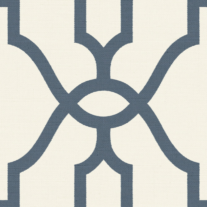 Magnolia Home Woven Trellis Federal Blue Wallpaper Magnolia Home Vol. II Covers about 56.4 square feet Prepasted 20.5-in repeat, straight match 20.5-in by 33-ft long roll - My Fabric Connection -
