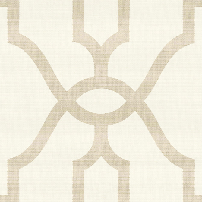 Magnolia Home Woven Trellis Beige Wallpaper Magnolia Home Vol. II Covers about 56.4 square feet Prepasted 20.5-in repeat, straight match 20.5-in by 33-ft long roll - My Fabric Connection -