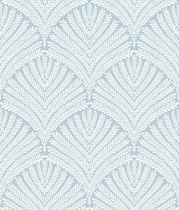 York Wallcoverings Beachcomber Blue & White Wallpaper Mediterranean Covers about 56.4 square feet Prepasted 24-in repeat, straight match 20.5-in by 33-ft long roll - My Fabric Connection -