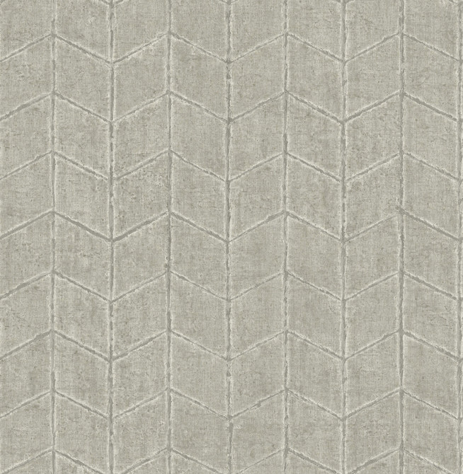 York Wallcoverings Flatiron Geometric Cement Wallpaper New Origins Covers about 56.4 square feet 20.5-in by 33-ft long roll Unpasted 20.5 - My Fabric Connection -