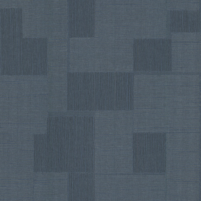 York Wallcoverings Contour Navy Wallpaper New Origins Covers about 57.1 square feet Unpasted 20.8-in repeat, straight match 20.9-in by 32.8-ft long roll - My Fabric Connection -