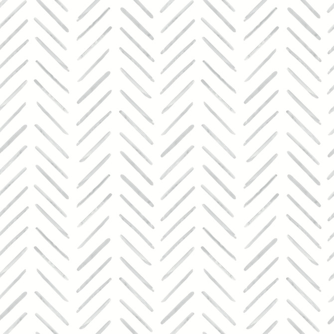York Wallcoverings Painted Herringbone Fog Peel & Stick Wallpaper Watercolor Botanicals Covers about 34.2 square feet Peel & Stick 20.5-in repeat, straight match 20.5-in by 20-ft long roll - My Fabric Connection -