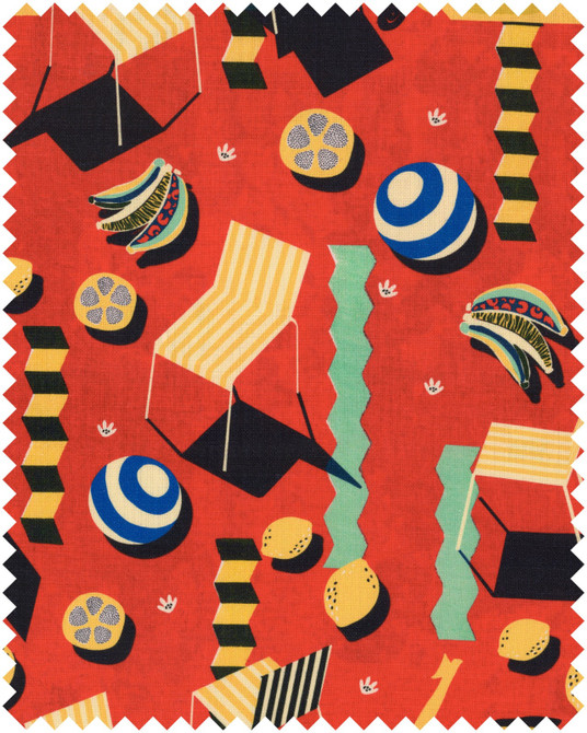 Mind the Gap Fabric Rosso Giallo Linen LA DOLCE VITA 100% Linen, printed and stonewashed Made in United Kingdom W 34.5 x L 46.5 cm / W 13.6 x L 18.3in 140cm(± 5%) x 100cm / 55.1in(± 5%) (bw) x 39.4in - My Fabric Connection -