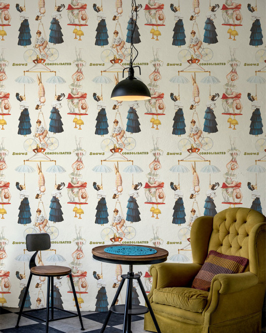 Mind the Gap Wallpaper The Great Show Premium Wallpaper WALLPAPER DESIGNER COLLECTION Non-woven Made in Europe Paste the wall 3 rolls x 20.5 x 3.25 yards - My Fabric Connection -