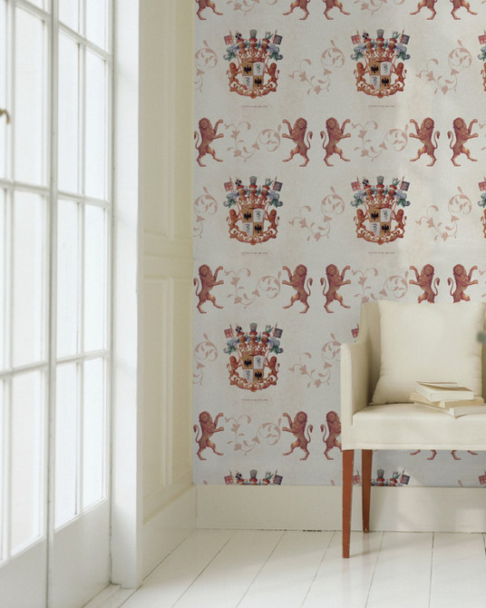 Mind the Gap Wallpaper Heraldry Premium Wallpaper WALLPAPER DESIGNER COLLECTION Non-woven Made in Europe Paste the wall 3 rolls x 20.5 x 3.25 yards - My Fabric Connection -