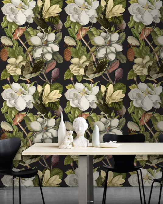 Mind the Gap Wallpaper Magnolia Wallpaper PREMIUM DESIGNER WALLPAPER COLLECTION Non-woven Made in Europe Paste the wall 3 rolls x 20.5 x 3.25 yards - My Fabric Connection -