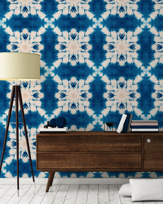 Mind the Gap Wallpaper Shibori Butterfly PREMIUM DESIGNER WALLPAPER COLLECTION Non-woven Made in Europe Paste the wall 3 rolls x 20.5 x 3.25 yards - My Fabric Connection -