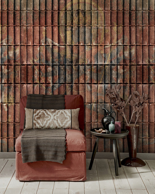 Mind the Gap Wallpaper Chakrasamvara Wallpaper PREMIUM DESIGNER WALLPAPER COLLECTION Non-woven Made in Europe Paste the wall 3 rolls x 20.5 x 3.25 yards - My Fabric Connection -