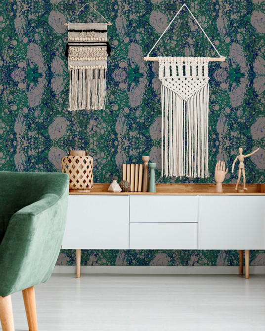 MARBLED PAPER Wallpaper (WP20344) by Mind The Gap Designer Wallpaper | WP20344 | THE WALLPAPER COLLECTABLES | 3 rolls x 20.5 x 118.1 in | 0.52m / 20.5in | 3m / 118in | 4.65mp | 70cm / 27.6in | Blue, Green, Grey, Turquoise | Textured Matte | Paste the wall | 3-rolls in a box | Fabric Carolina | https://www.fabriccarolina.com/