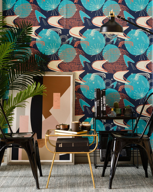 Mind the Gap Wallpaper Cosmic Debris Wallpaper THE WALLPAPER COMPENDIUM 1 Non-woven Made in Europe Paste the wall 3 rolls x 20.5 x 3.25 yards - My Fabric Connection -