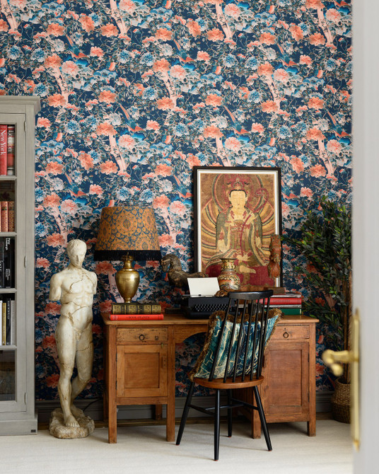 Mind the Gap Wallpaper A Manchurian Night Wallpaper THE WALLPAPER COMPENDIUM 2 Satin Matte Made in Europe Paste the wall 3 rolls x 20.5 x 3.25 yards - My Fabric Connection -