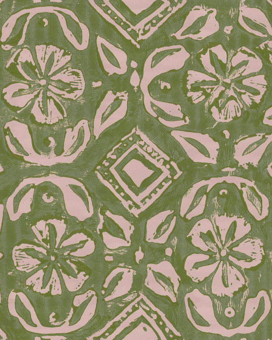 Mind the Gap Wallpaper Chimney Cake Apple Wallpaper MINNIE KEMP X MINDTHEGAP Non-woven Made in Europe Paste the wall 1 roll x 20.47 x 9.8 yards - My Fabric Connection -