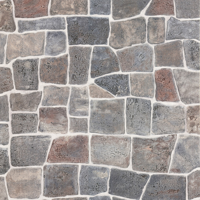 Brewster Flagstone Grey Slate Path Wallpaper Texture Trends II Covers about 56.4 square feet 20.5-in by 33-ft long roll Unpasted 20.9 - My Fabric Connection -