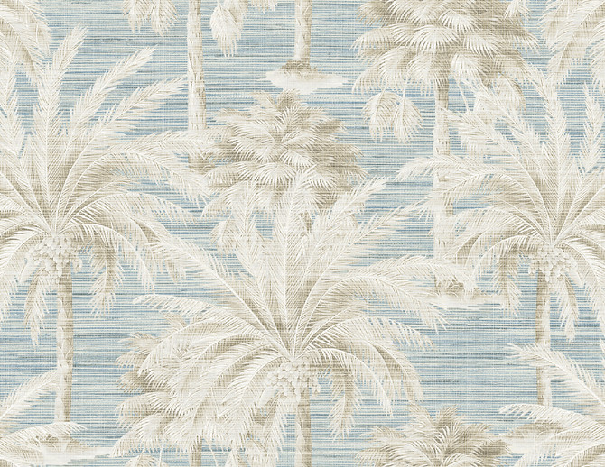Kenneth James Dream Blue Texture Wallpaper Palm Springs Covers about 60.8 square feet 27-in by 27-ft long roll Unpasted 21 - My Fabric Connection -