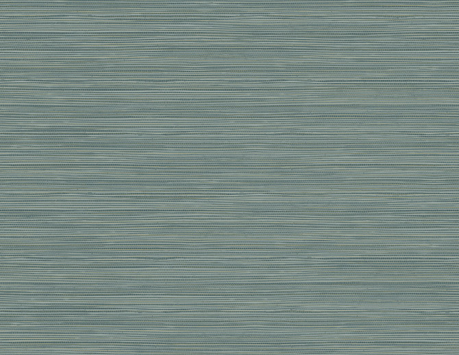 Kenneth James Bondi Teal Grasscloth Texture Wallpaper GeoTex Covers about 60.8 square feet 27-in by 27-ft long roll Unpasted 0 - My Fabric Connection -