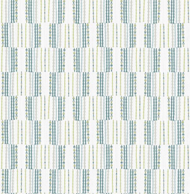 A-Street Prints Burgen Teal Geometric Linen Wallpaper BlueBell Covers about 56.4 square feet 20.5-in by 33-ft long roll Unpasted 10.4 - My Fabric Connection -
