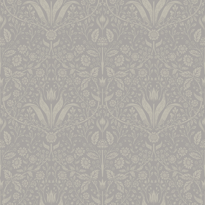 A-Street Prints Mara Grey Tulip Ogee Wallpaper Botanica Covers about 57.5 square feet 20.9-in by 33-ft long roll Unpasted 20.9 - My Fabric Connection - A-Street Prints Mara Grey Tulip Ogee Wallpaper Botanica Covers about 57.5 square feet 20.9-in by 33-ft long roll Unpasted 20.9 - My Fabric Connection -