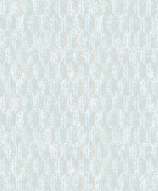 Decorline Kendall Light Blue Geometric Wallpaper Vista Covers about 57.8 square feet 21-in by 33-ft long roll Unpasted 12.6 - My Fabric Connection -