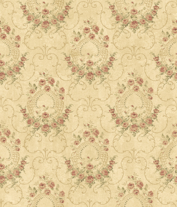 Chesapeake Georgiana Tearose Gold Cameo Wallpaper The Cottage Covers about 56.4 square feet 20.5-in by 33-ft long roll Prepasted 24 - My Fabric Connection - Chesapeake Georgiana Tearose Gold Cameo Wallpaper The Cottage Covers about 56.4 square feet 20.5-in by 33-ft long roll Prepasted 24 - My Fabric Connection -