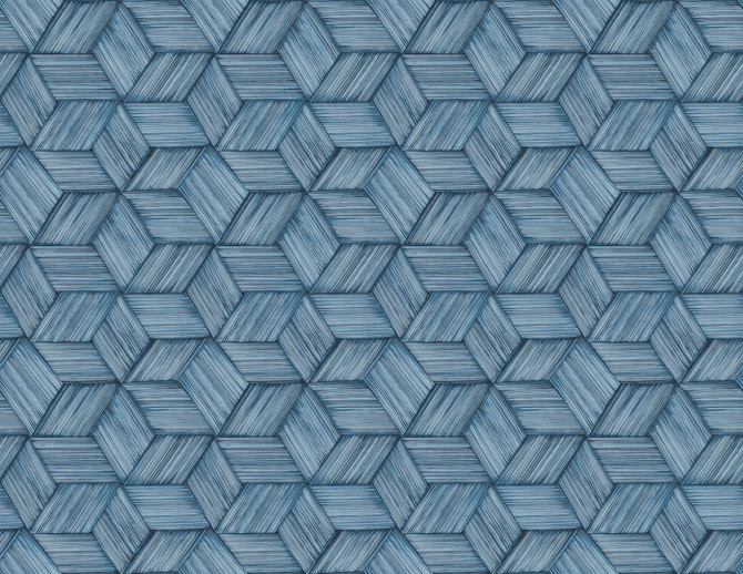 Kenneth James Intertwined Dark Green Green Geometric Wallpaper Palm Springs Covers about 60.8 square feet 27-in by 27-ft long roll Unpasted 6.96 - My Fabric Connection -